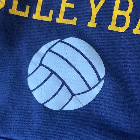 RARE Men's MAYNOOTH University IRELAND VOLLEYBALL Navy Hoodie Sweatshirt - Picture 3 of 10